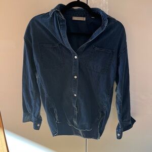 Vince Dark Blue Denim Shirt